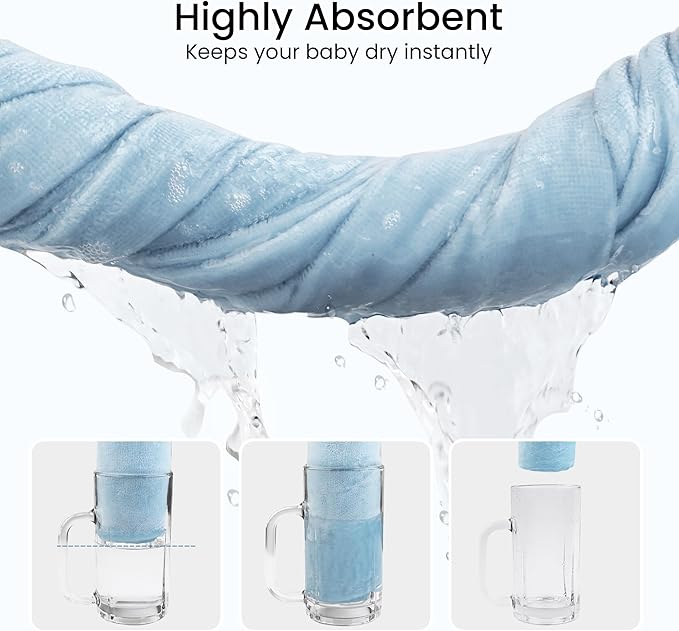 Viviland Hooded Baby Towels, Soft 100% Cotton Baby Bath Towels with Hood, Extra Thick and Absorbent, Essential for Newborns, Kids, Infants - Girls and Boys (Dog)