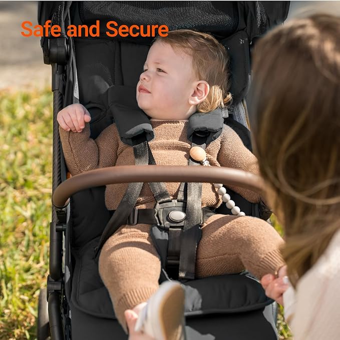 MAMAZING Lightweight Baby Travel Stroller with Carbon Fiber Frame, Compact & Airplane-Friendly, One-Handed Folding Design, 11.6 lbs, Perfect for Toddlers, Jet