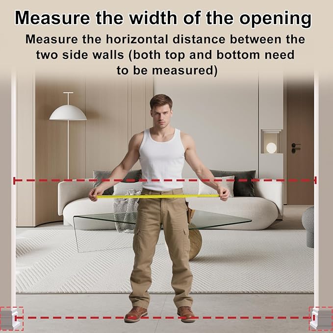 WAOWAO Baby Gate 52.76-62.2" Extra Wide Pressure Mounted Walk Through Swing Auto Close Safety Black Metal Toddler Kids Child Dog Pet Puppy for Stairs,Doorways,Kitchen