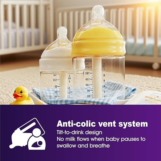 PPSU Pregnancy Water Bottle and Baby Bottle Set, Patented Leak-Proof Design, Postpartum Essentials, Great Gift for Moms and Babies, Silicone, Heat Resistant to 180°C/356°F (5 oz, 8 oz，16 oz)