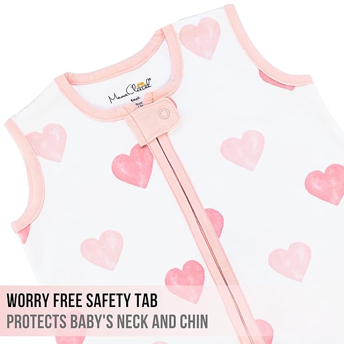 Mama Cheetah Baby Sleep Sack 0.5 TOG, Organic Cotton Baby Wearable Blanket with Two-Way Zipper, Swaddle Transition Baby Sleeping Bag for Newborn Infant Toddler Boy Girl, 24-48 Months