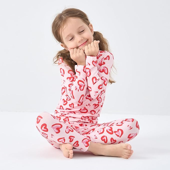 pureborn Baby Toddler Kids Viscose from Bamboo Pajamas Set Pjs 2pcs 18M-8Y