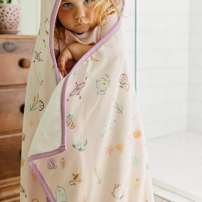 Copper Pearl Premium Big Kid Hooded Towel Enchanted Friends