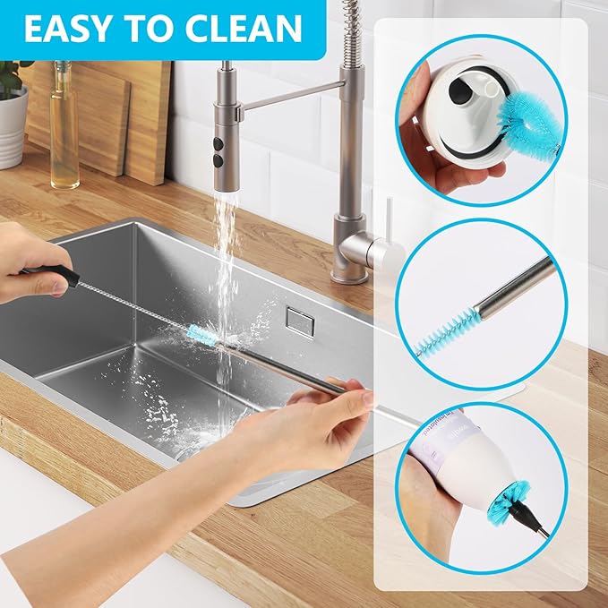 Water Bottle Cleaning Kit Compatible with Owala Bottle Brush and Straw Cleaner 3 Set Extra Long Handle Reusable