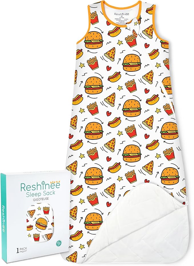 Bamboo Viscose Sleep Sack for Babies and Toddlers 1.0 Tog Wearable Blanket 2-Way Zipper Baby Shower Gifts