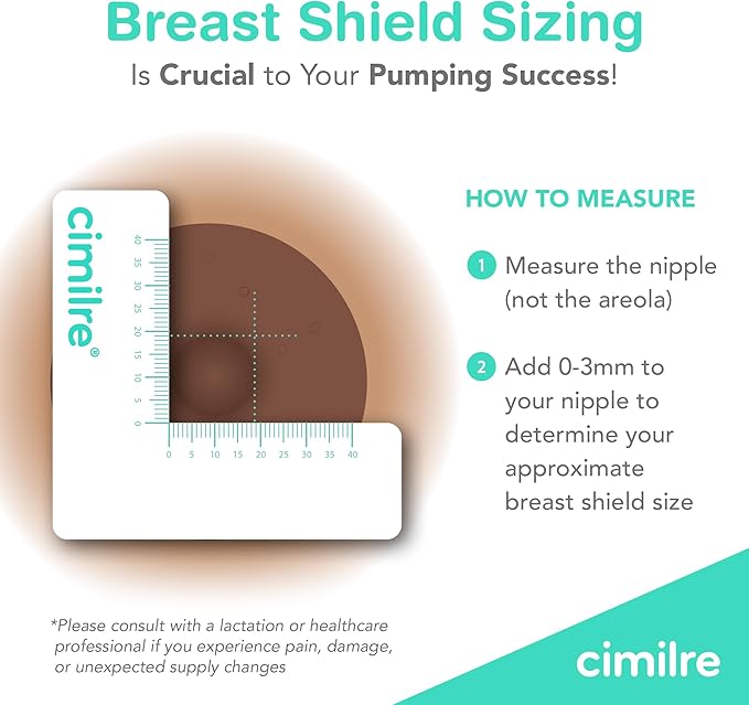 Cimilre 24MM Breast Shields, Spare & Replacement Breast Shields for The Cimilre Breast Pump, Comfortable Breast Pump Parts for Nursing Moms, 24MM Shields (Set of 2)
