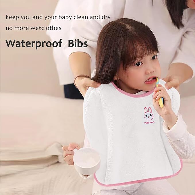 Bibs,Extra large bibs for Toddlers, Towel Bibs,Waterproof and super absorbent.
