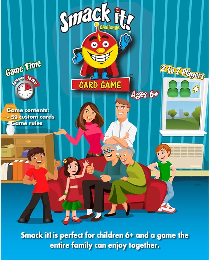 Arizona GameCo Smack it!, a Family Card Game for Kids – Fun and Easy to Learn – Perfect Stocking Stuffer for Kids or Gift Idea – Boy or Girl Ages 6-12