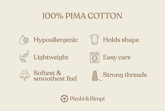 Pimbi&Bimpi | Premium Peruvian PIMA Cotton | Footed Baby Pants | Unisex: Baby boy and Baby Girl Pants