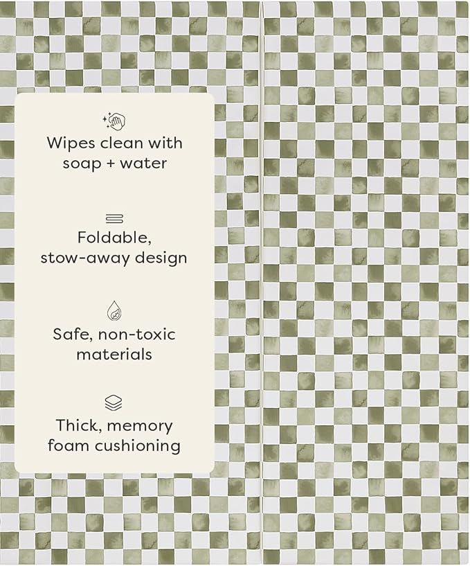 House of Noa Foldable Baby Tumbling Mat – Foldable Kids Play Mat | Durable, Stylish, and Cushioned Design