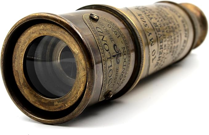 1920 Brass Maritime “to My Son” Camping Telescope - Engraved Graduation Day Gift for Son - Birthday Gift for Son