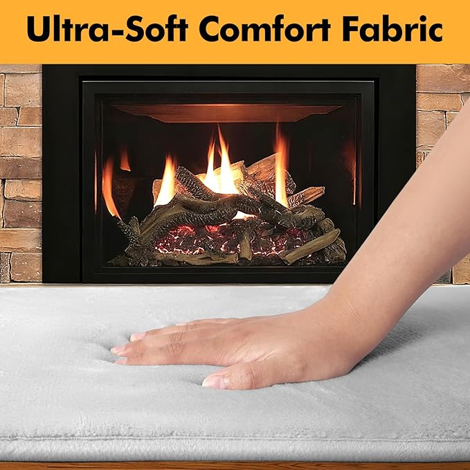 Thick Memory Foam Fireplace Baby Proofing, 90.5x15 in Soft Hearth Cover Baby Proof, Hearth Cushion Fireplace Protectors for Children Proofing, Edge Protector, Grey