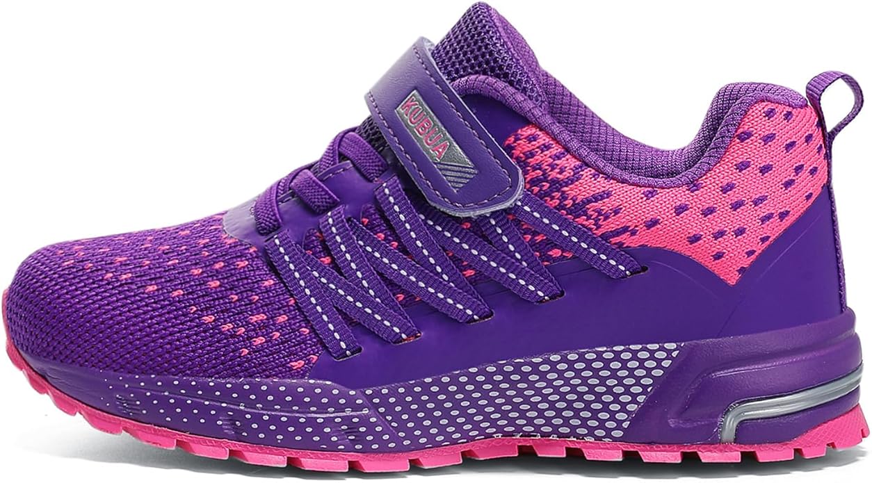 KUBUA Kids Sneakers for Boys Girls Running Tennis Shoes Lightweight Breathable Sport Athletic
