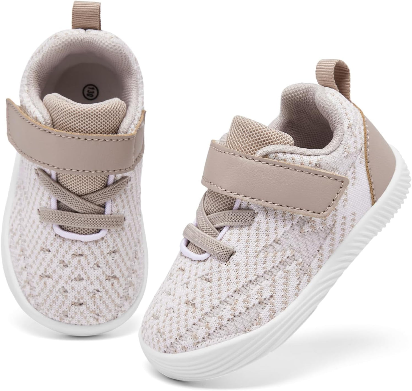 MORENDL Toddler Sneakers Baby Boys & Girls Barefoot Shoes Lightweight Breathable Walking Running Tennis Athletic Sport Shoes