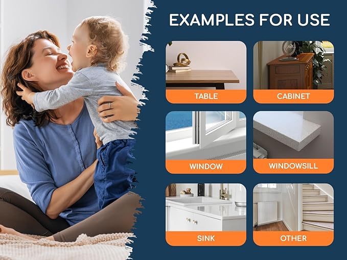 GLUIT Corner Protector Baby – Table Edge Protectors and Safety Covers for Kids, Clear Child Proof Corner Guards for Furniture, Cabinets, Coffee Tables, and Sharp Corners (10 Pack)