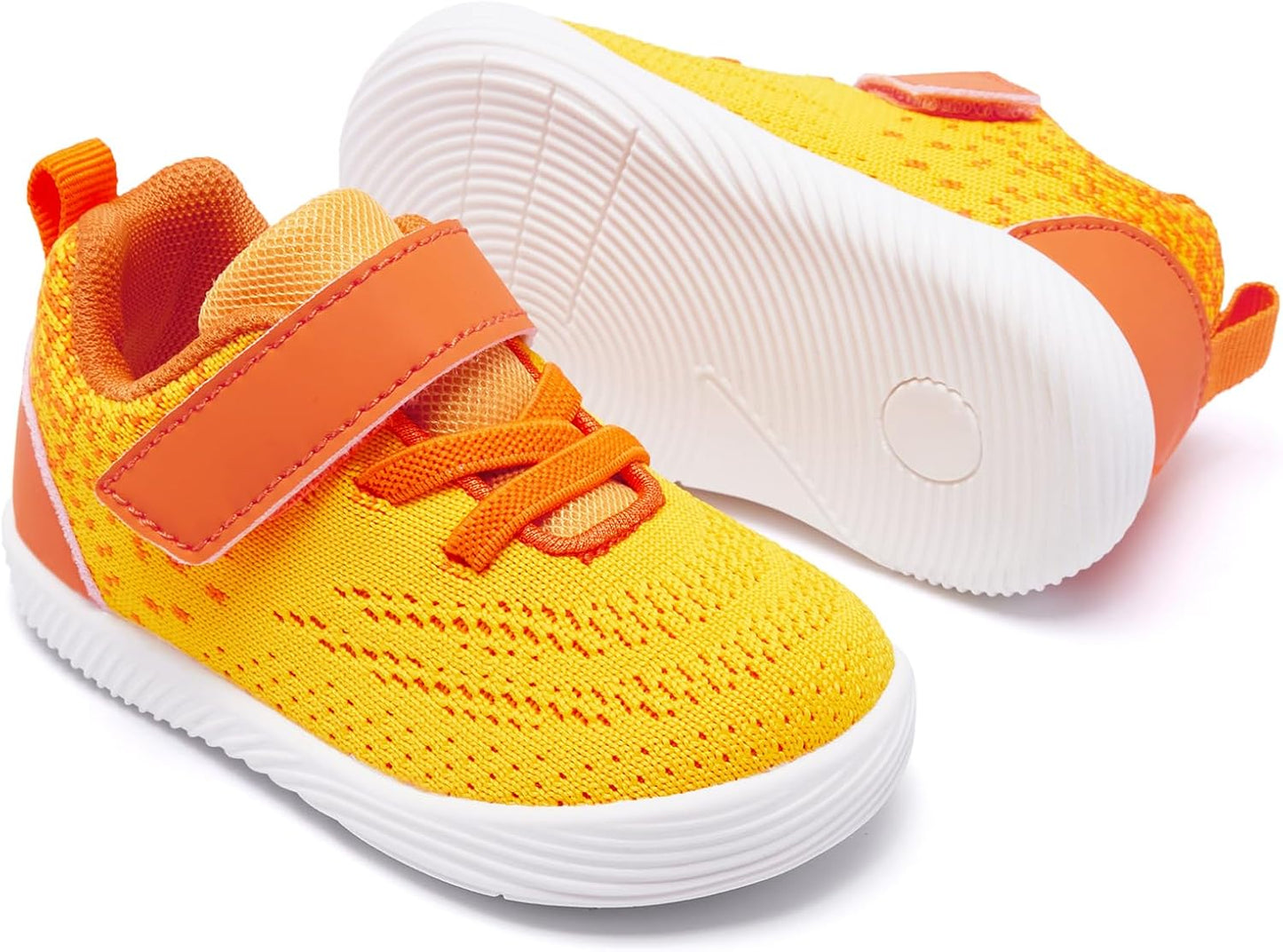 MORENDL Toddler Sneakers Baby Boys & Girls Barefoot Shoes Lightweight Breathable Walking Running Tennis Athletic Sport Shoes