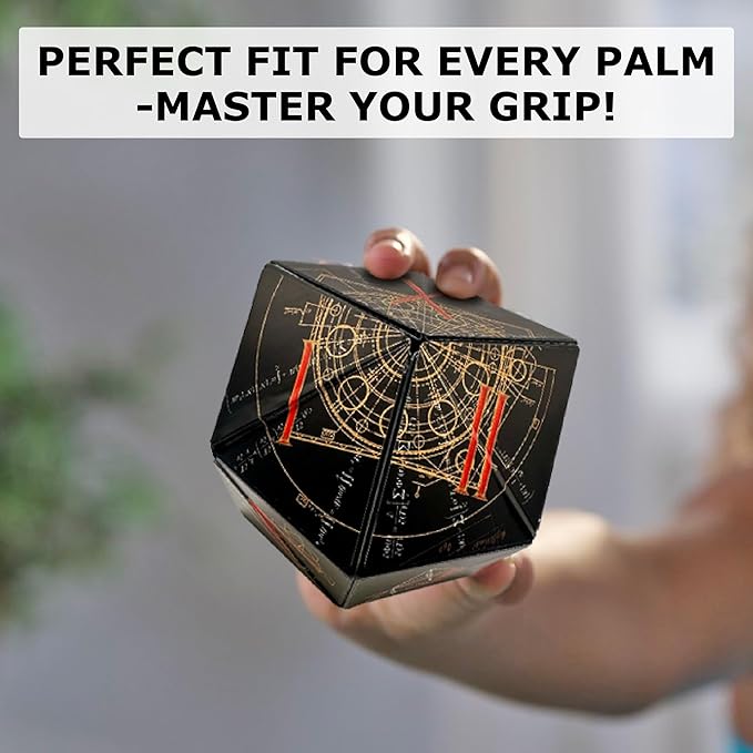 SHASHIBO Shape Shifting Box - Award-Winning Fidget Toy w/ 36 Rare Earth Magnets - Fidget Cube Transforms Into Over 70 Shapes, Sensory Toy Gift for Kids, Teens, and Adults (Renaissance)