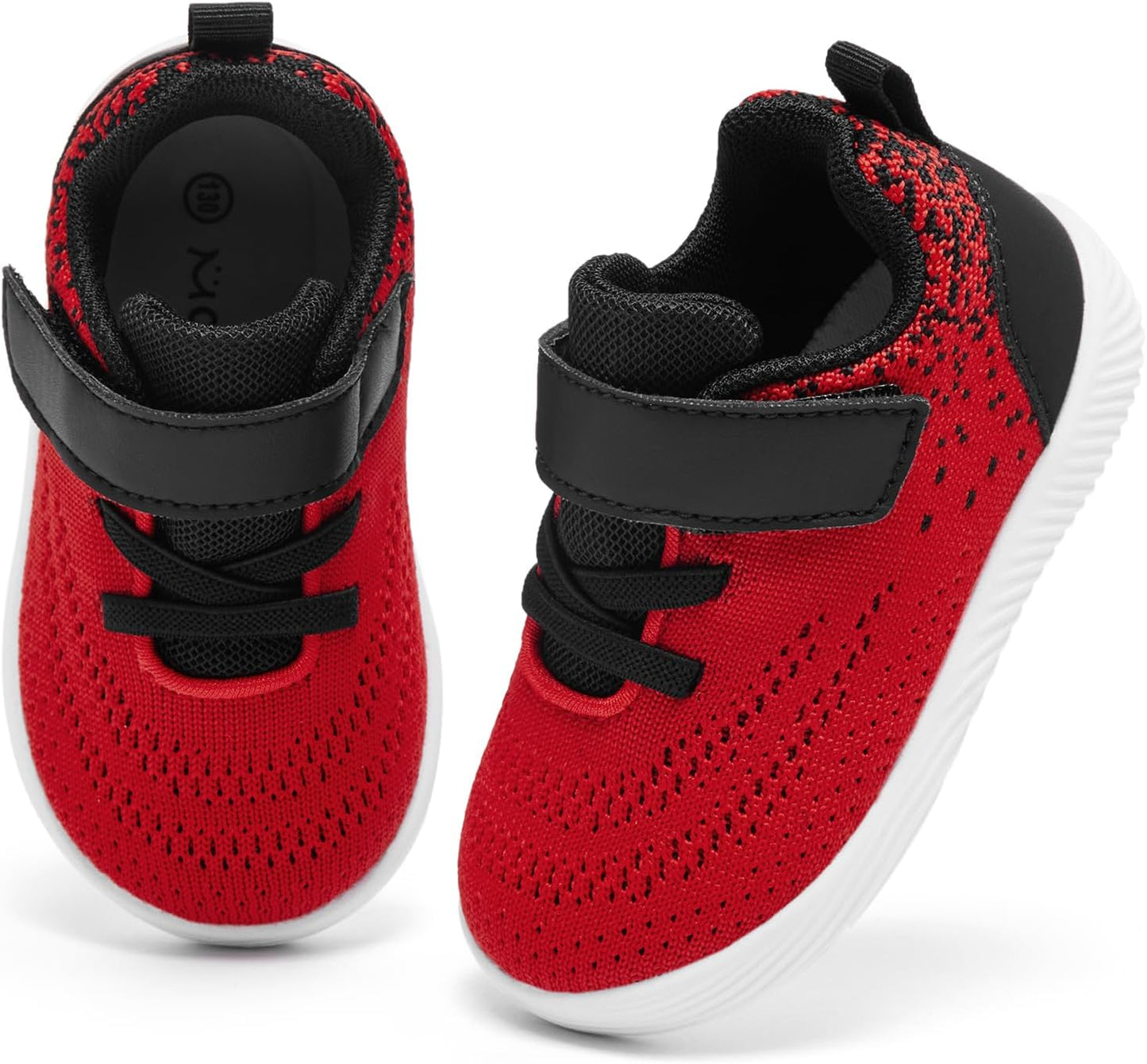 MORENDL Toddler Sneakers Baby Boys & Girls Barefoot Shoes Lightweight Breathable Walking Running Tennis Athletic Sport Shoes