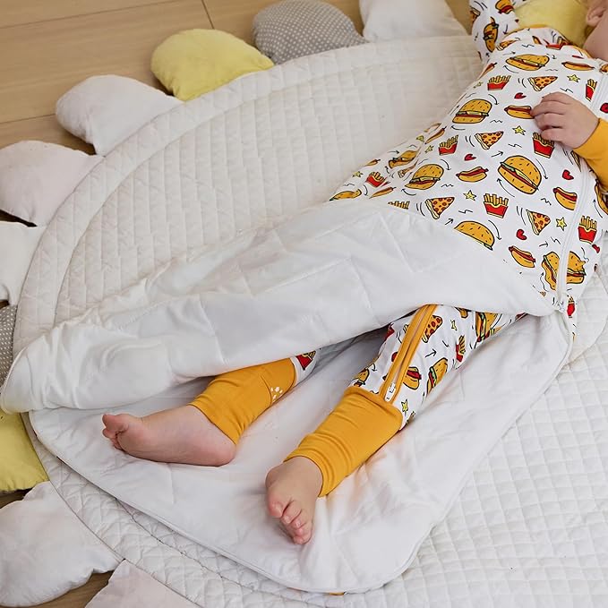 Bamboo Viscose Sleep Sack for Babies and Toddlers 1.0 Tog Wearable Blanket 2-Way Zipper Baby Shower Gifts