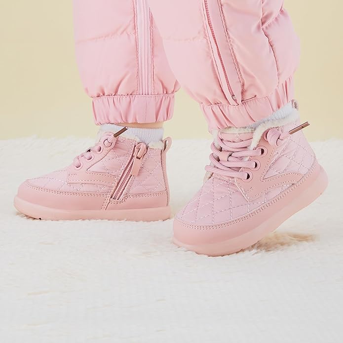 BMCiTYBM Baby Boy Girl Snow Boots Waterproof Winter Warm Booties Nonslip Lightweight Outdoor Shoes for First Walkers 6 9 12 18 24 Months(Infant/Toddler)