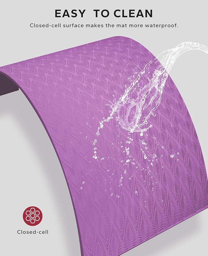 HAPBEAR Extra Large Yoga Mat - 72"x48"/78"x54", 1/4" & 1/3" Thick, Non-Slip, Durable, Eco-Friendly, Wide Exercise Mat for Home Workouts, Yoga, Pilates, Stretching, Meditation (Barefoot Exercise)