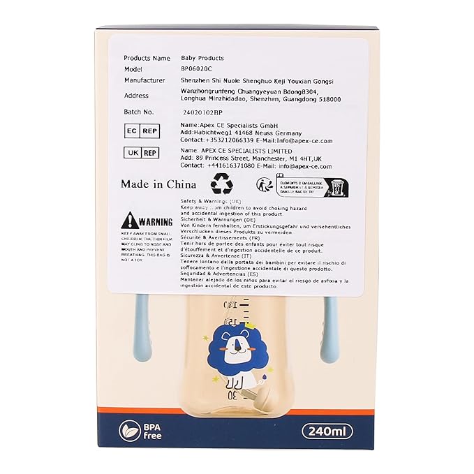 Weighted Sippy Cup With Straw and Handles - No-Spill Easy Grip Trainer Cup With Soft Flex Spout - 3 Sippy Spouts for Baby and Toddlers (Blue)