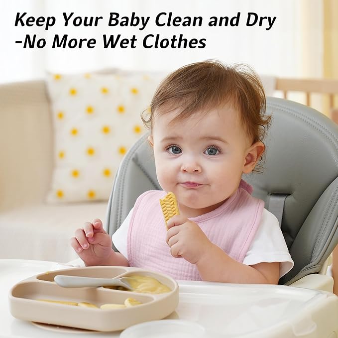 Muslin Baby Bibs Cotton Baby Drool Bandana Bibs for Baby Girls Boys Infant Newborn Toddler Drooling and Teething