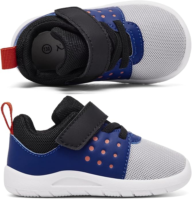 MORENDL Toddler Baby Shoes 0-4 Years Boy Girl Lightweight Breathable Non-Slip Sports Sneakers Running Walking Tennis Barefoot Shoes