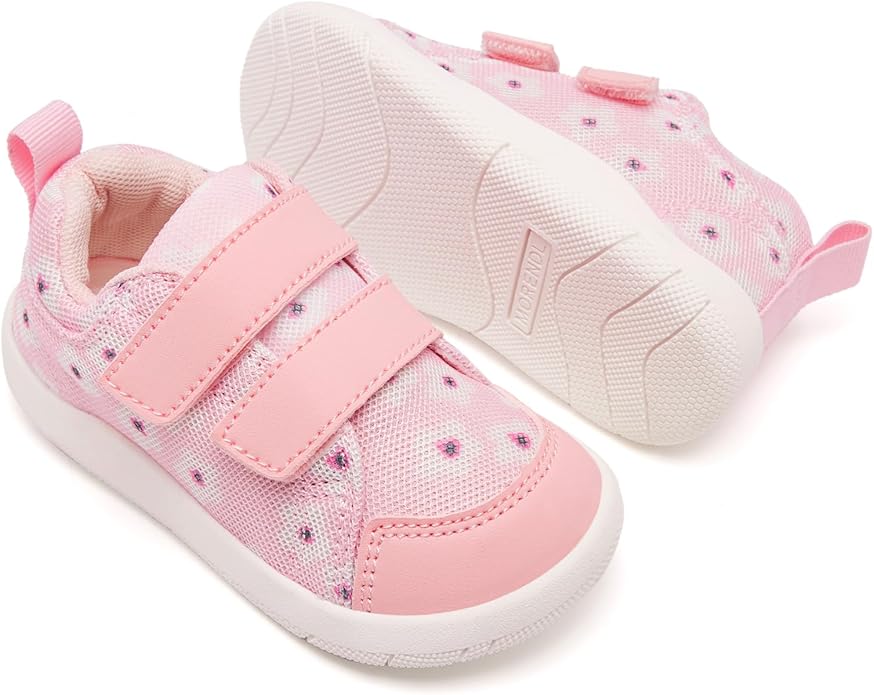 MORENDL Wide Toe Box Shoes Toddler Barefoot Shoes Baby Walking Shoe Boy Girl Non-Slip Zero Drop Minimalist Sneakers Comfort Tennis Outdoor Activities