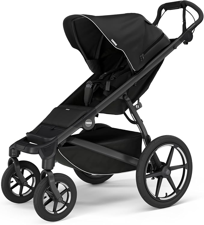 Thule Urban Glide 4-Wheel Single Child All-Terrain Stroller, Full-Suspension System, Air-Filled Tires, Upright seat with Adjustable Recline and Built-in Leg Rest, Baby Stroller