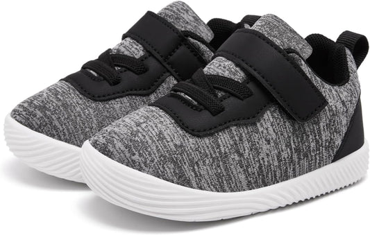 MORENDL Toddler Sneakers Baby Boys & Girls Barefoot Shoes Lightweight Breathable Walking Running Tennis Athletic Sport Shoes