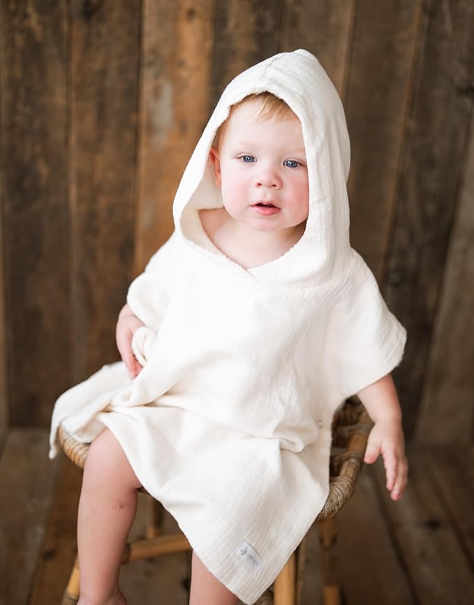 Hooded Poncho Towel for Babies, Kids, and Toddlers - Versatile Swim and Bath Coverup for Beach and Pool Fun