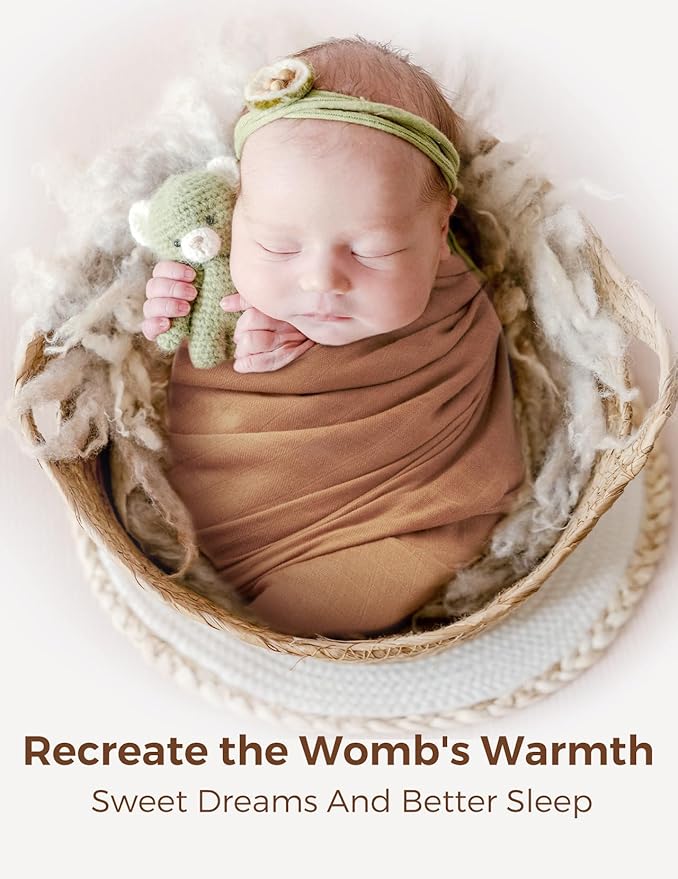 Momcozy Muslin Swaddle Blankets for Baby Boys and Girls, 4-Pack Breathable and Skin-Friendly Receiving Blanket Wrap, Baby Essentials, Registry & Gift, 47 x 47 inches