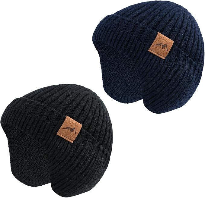 POXIMI Baby Boy Winter Hat Toddler Warm Beanie Girl Knit Hats with Earflap Kid Cute Earmuffs