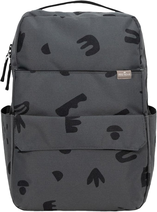 RED ROVR Roo Lightweight 1 LB Diaper Bag Backpack | 11 organizational pockets| Durable & Water-Resistant (Charcoal Doodle)