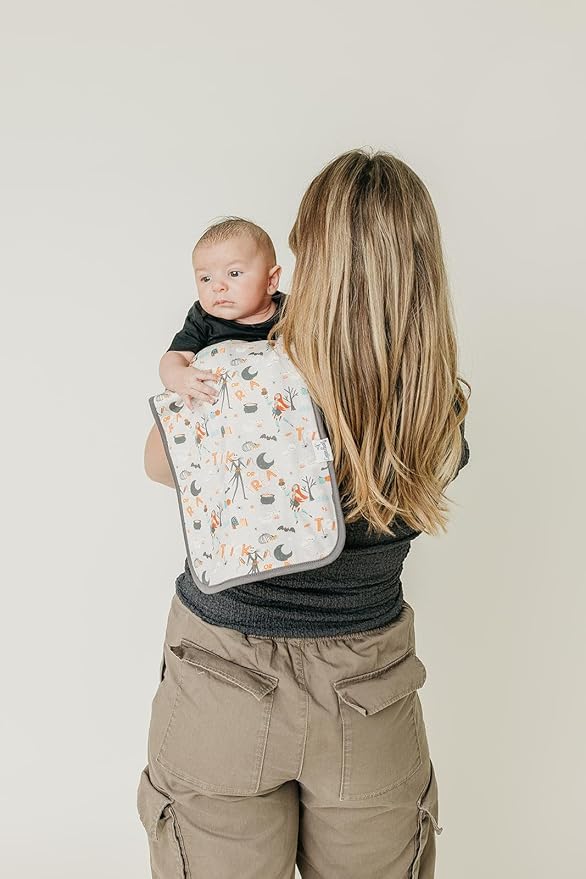 Copper Pearl Baby Burp Cloth Large 21''x10'' Size Premium Absorbent Triple Layer 3-Pack Gift Set 'Nightmare Before Christmas' - One Size