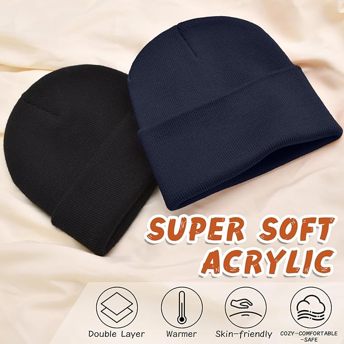 ZOORON Toddler Beanie Baby Beanies for Boys Girls Kids Winter Hats Children Knit Warm Caps 0-12years