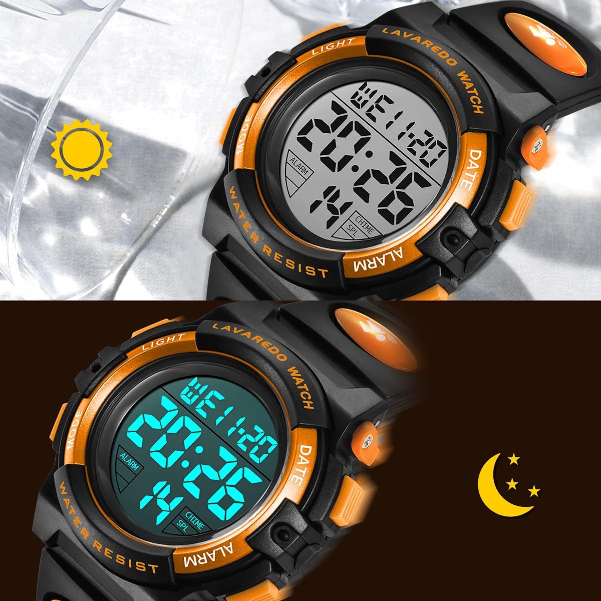 Kids Watch,Boys Watch for 3-15 Year Old Boys,Digital Sport Outdoor Multifunctional Chronograph LED 50 M Waterproof Alarm Calendar Analog Watch for Children with Silicone Band,Kids Gift