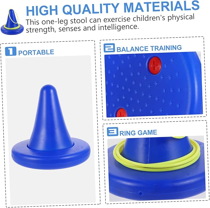 BESPORTBLE Creative Single Leg Stool Training Tool for Fun Toss Game Physical Exercising Equipment for Home Play