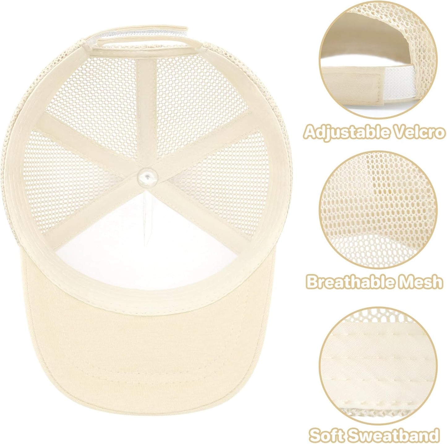 qikqik Baby Baseball Cap Toddler Baseball Hat with Mesh Infant Sun Hat UPF 50+ Baby Ball Cap Toddler Girl Hats Kids Hat Boys