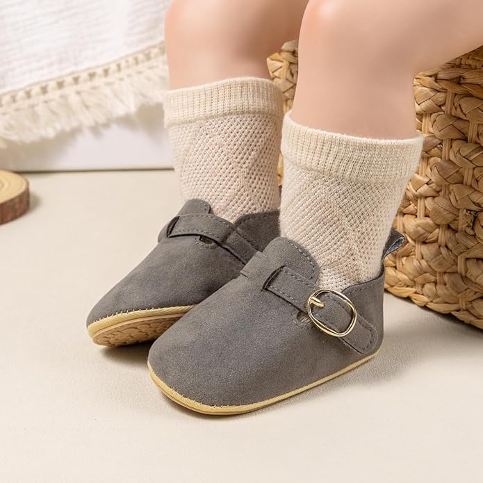 Baby Unisex Warm Snow Boots Newborn Leather Fur Lace Up Ankle Anti-Slip Rubber Texture Sole Toddler Prewalker Winter Crib Shoes