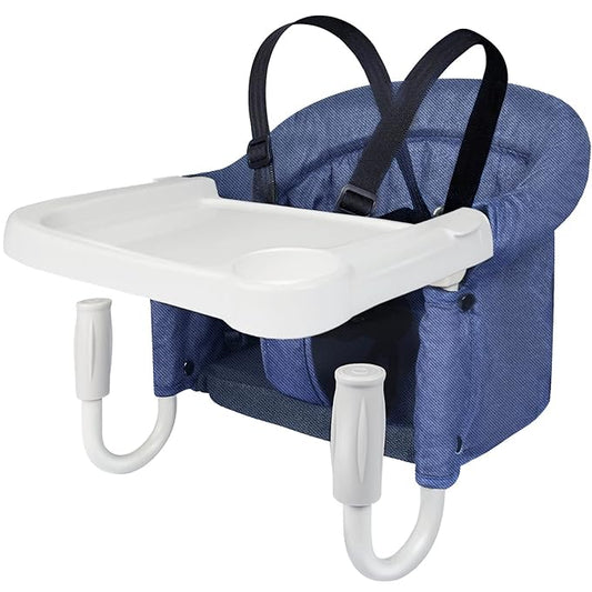 Hook On High Chair with Tray, Fast TableChair Clip on TableHigh Chair, HighChair That Attaches to Table Portable Baby Feeding Seat for Baby Toddler Washable for Travel Outside