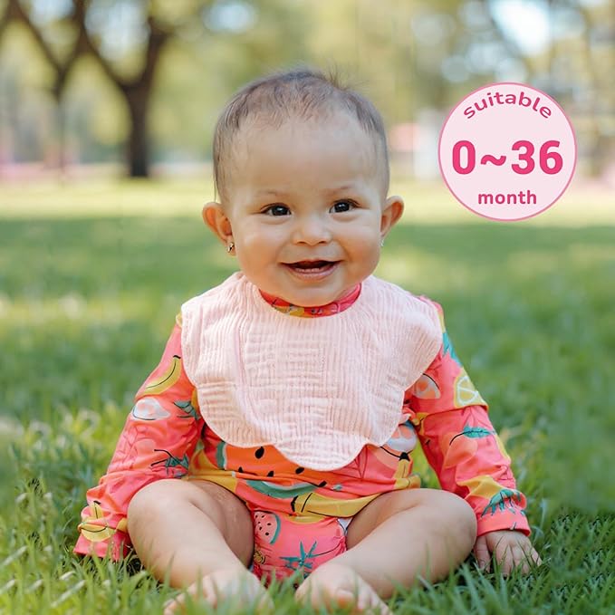 Baby Bibs Muslin Drool Teething Drooling Bibs for Baby Girl Boy Muslin Cotton