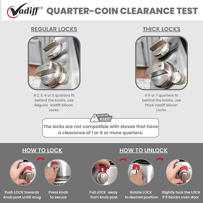 2025 Mom's Choice Winner- Gas Stove Knob Locks - Gray Silicone Stove Knob Safety Covers for Toddlers, Pets - Child Proof Universal Size Knobs - Baby Proofing Protectors for Electric Stoves- 5Pcs