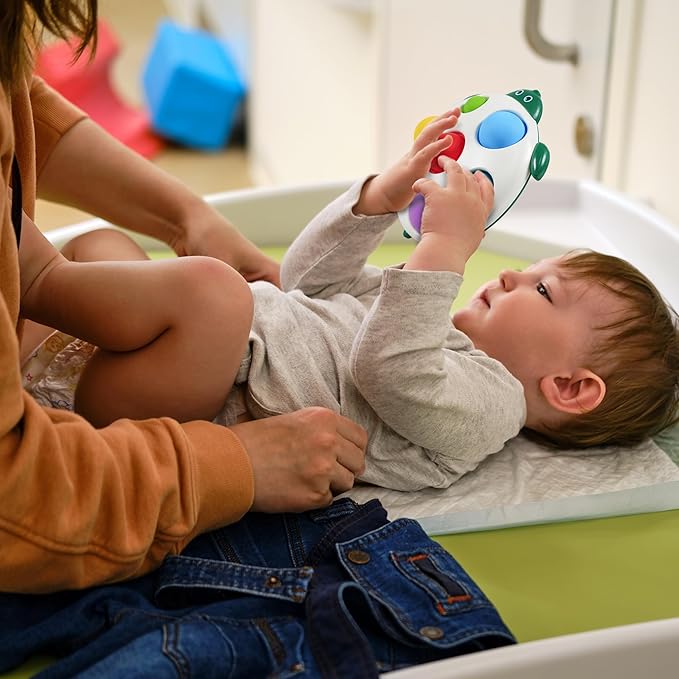 LiKee Fidget Popper Sensory Baby Toys for 10+ Months, Push and Popping Busy Board, Montessori Toys for 1+ Years Old, Airplane Car Travel Toy for Toddlers 1-3 Stress Relief