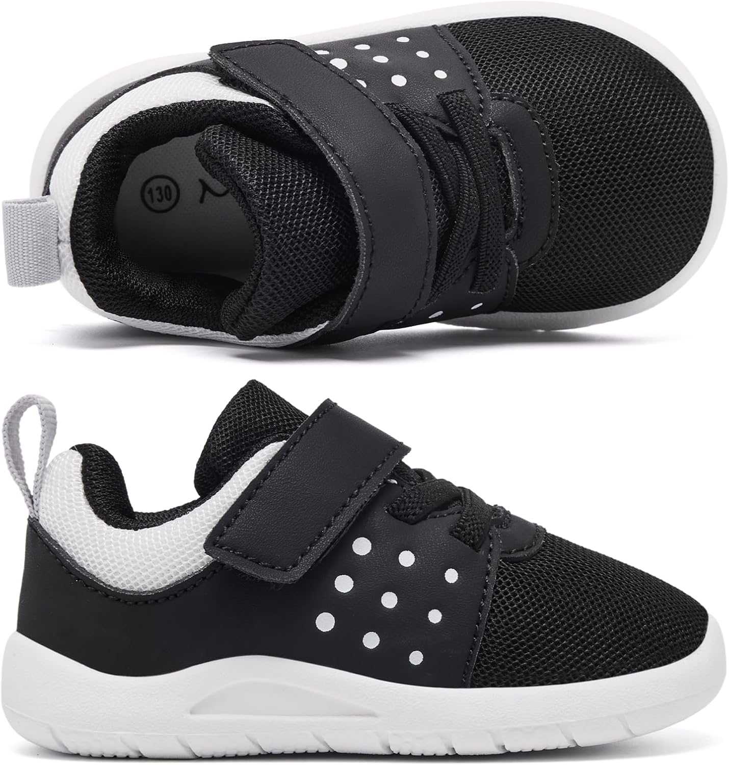 MORENDL Toddler Baby Shoes 0-4 Years Boy Girl Lightweight Breathable Non-Slip Sports Sneakers Running Walking Tennis Barefoot Shoes