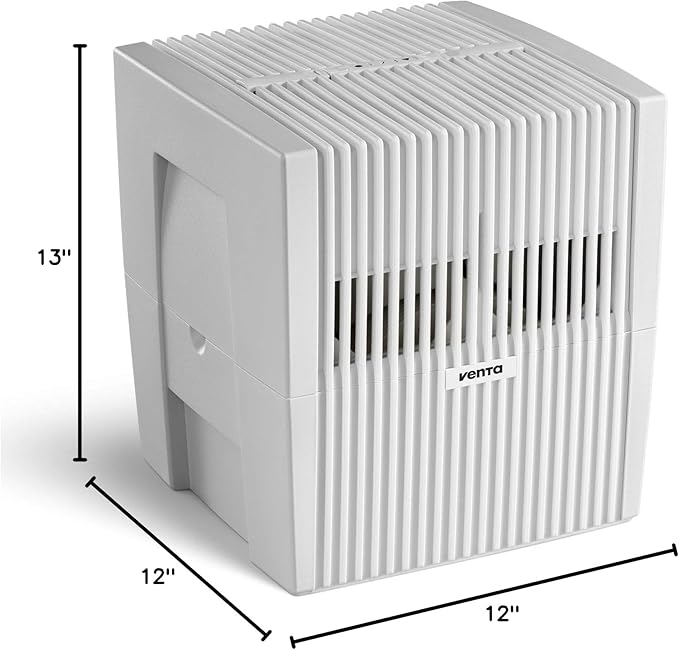 Venta LW25 Original Humidifier in White - Filter-Free Evaporative Humidifier for Spaces up to 430 ft²
