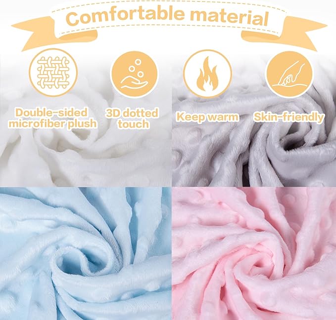 Personalized Woodland Deer Baby Blanket with Name, Custom Baby Name Blanket for Toddler Infant, Double Layer Receiving Swaddle, Customized Gifts for Newborn Shower Birthday Expect Mom(60"x80")