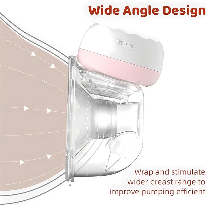 Electric Hands-Free Breast Pumps, Wearable Breast Pump with 4 Modes, 12 Levels, LCD Display, Memory Function Rechargeable with Massage and Pumping Mode 24mm Flange (2 Pack)