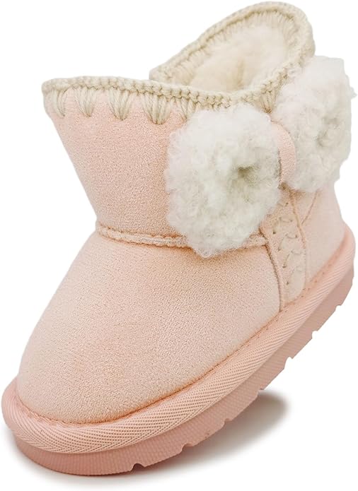 Baby Boots Winter Snow Booties Infant Boys Girls Outdoor Warm Shoes for Cold Weather 6 9 12 15 18 24 Months